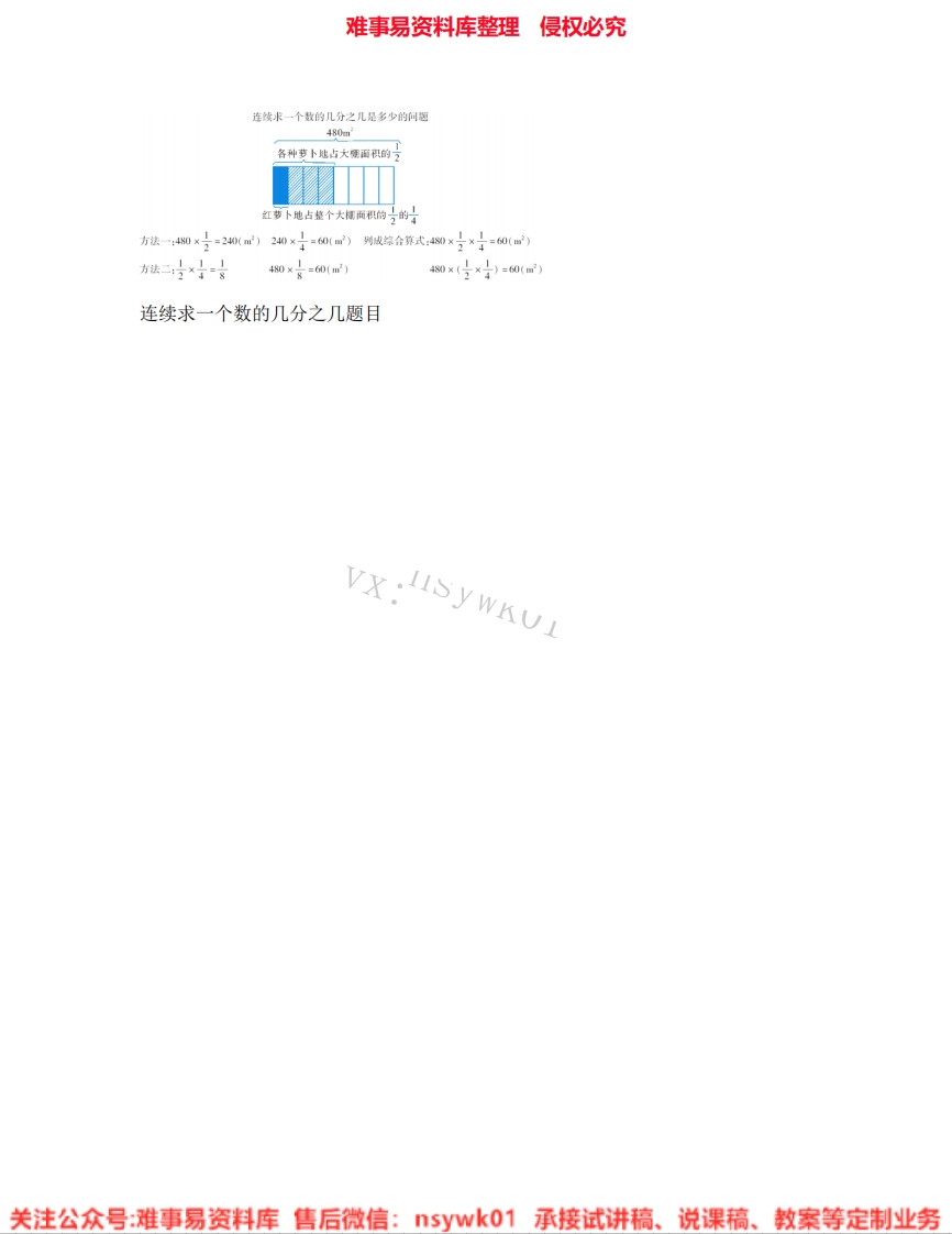 三年级上册-人教版《05.几分之几》试讲逐字稿-难事易资料库