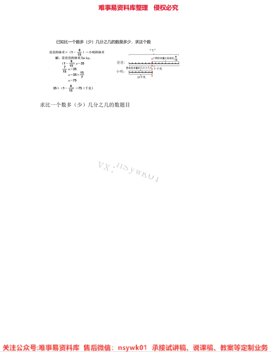 三年级上册-人教版《06.几分之几》试讲逐字稿-难事易资料库
