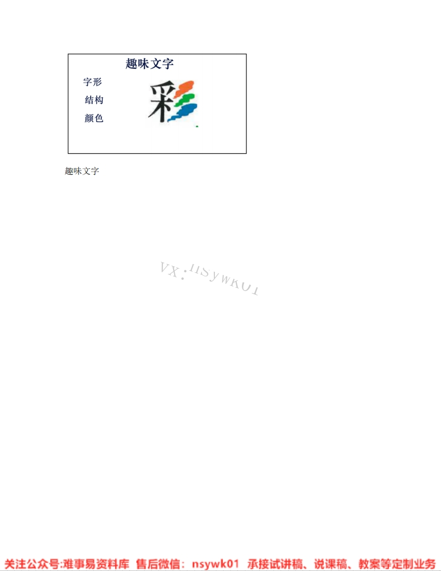 人教版-美术五年级上册《04.第4课趣味文字》试讲逐字稿-难事易资料库