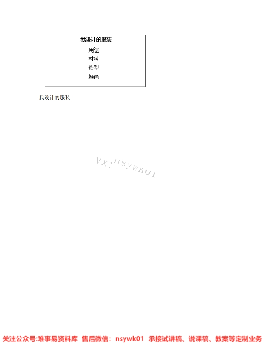 人教版-美术六年级下册《08.第8课我设计的服装》试讲逐字稿-难事易资料库