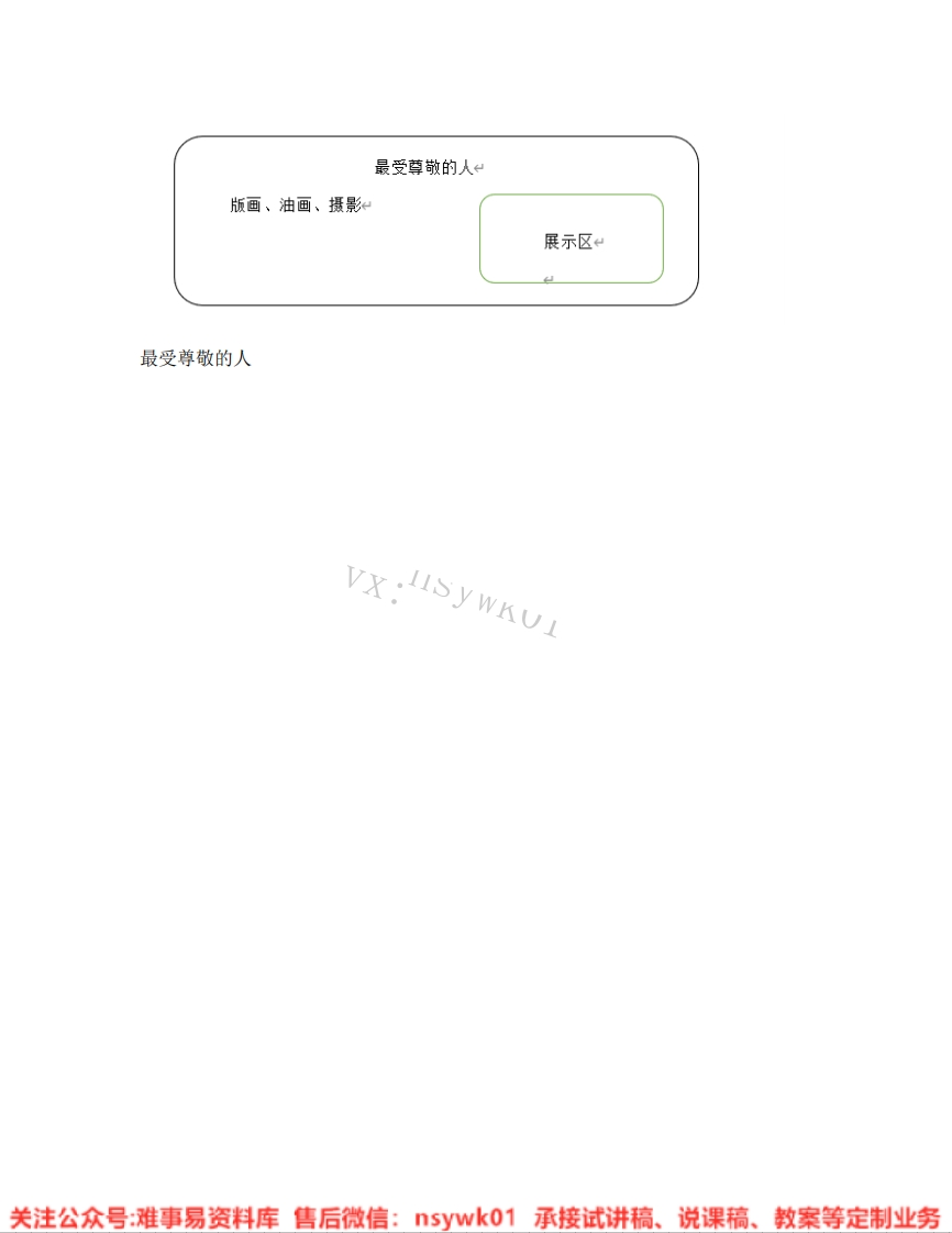 人教版-美术四年级上册《07.第6课最受尊敬的人》试讲逐字稿-难事易资料库