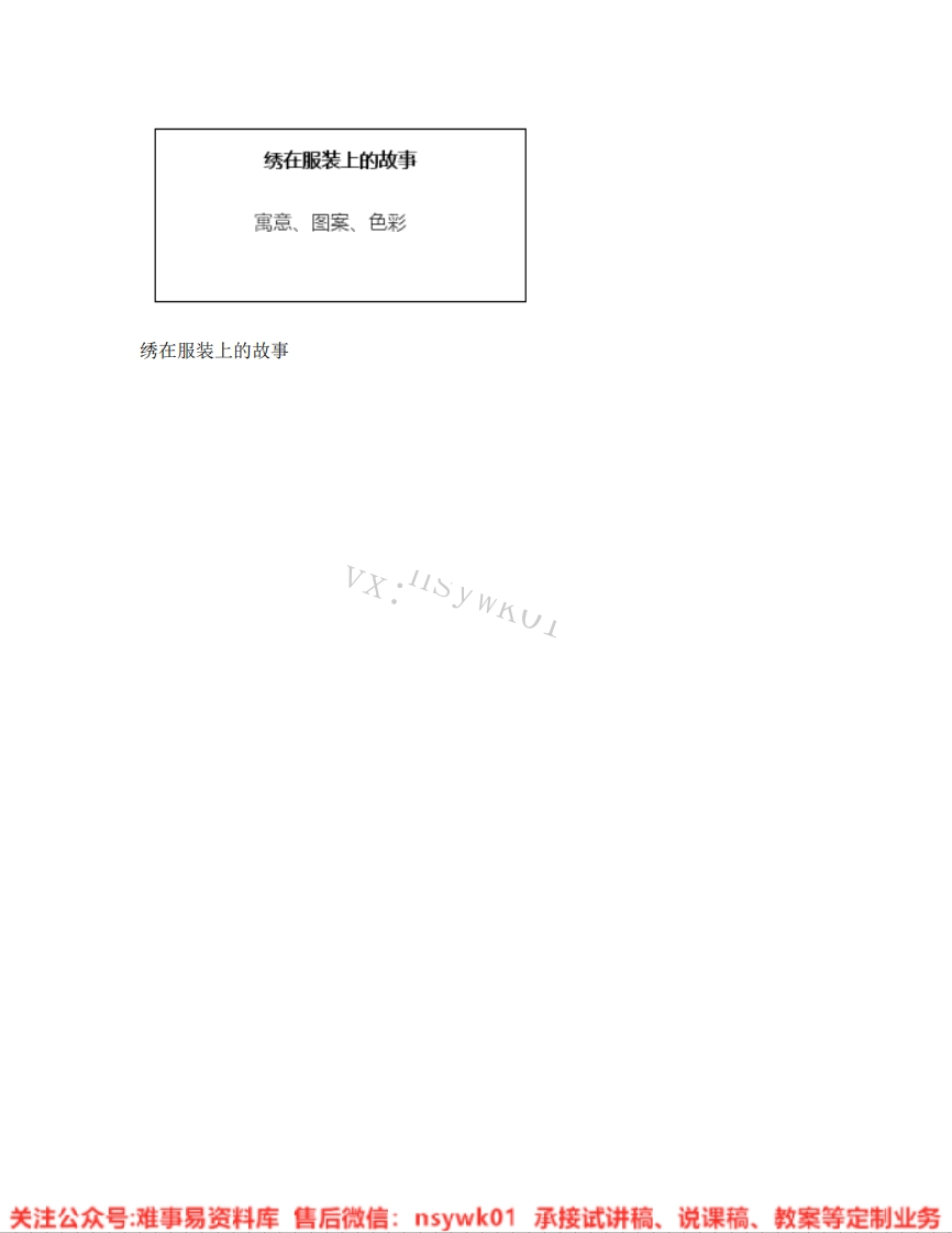 人美版-美术六年级下册《16.第17课绣在服装上的故事》试讲逐字稿-难事易资料库