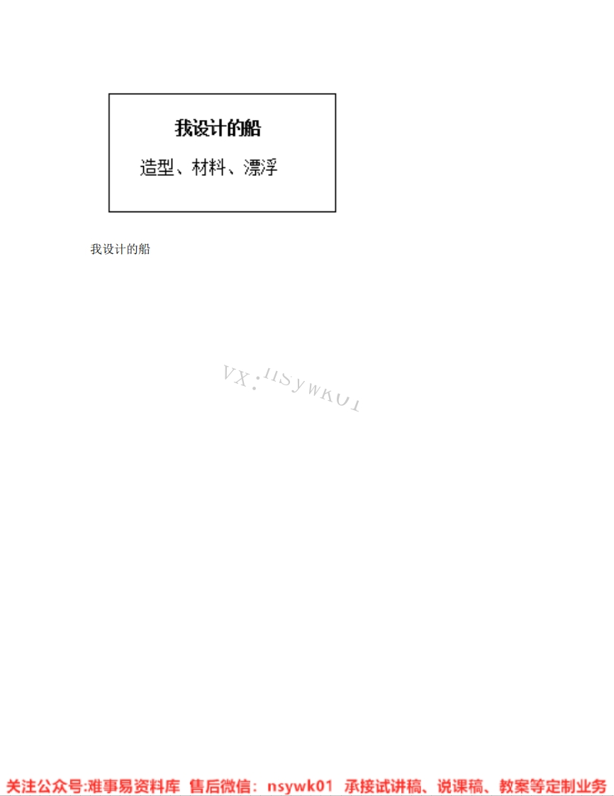 人美版-美术四年级上册《16.第17课我设计的船》试讲逐字稿-难事易资料库